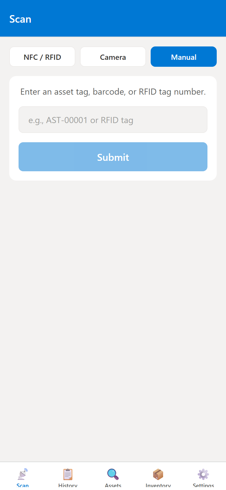 Asset Manager Barcode Scanner